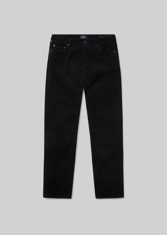 Elijah Straight Stretch Corduroy in Black sold by Citizens Of Humanity