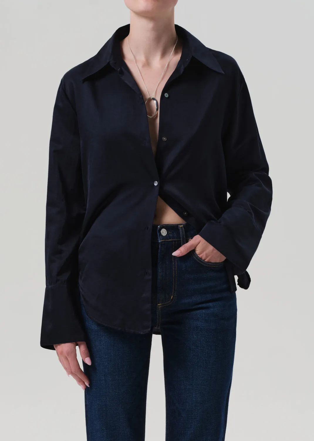 Camilia Shirt in Midnight sold by Citizens Of Humanity