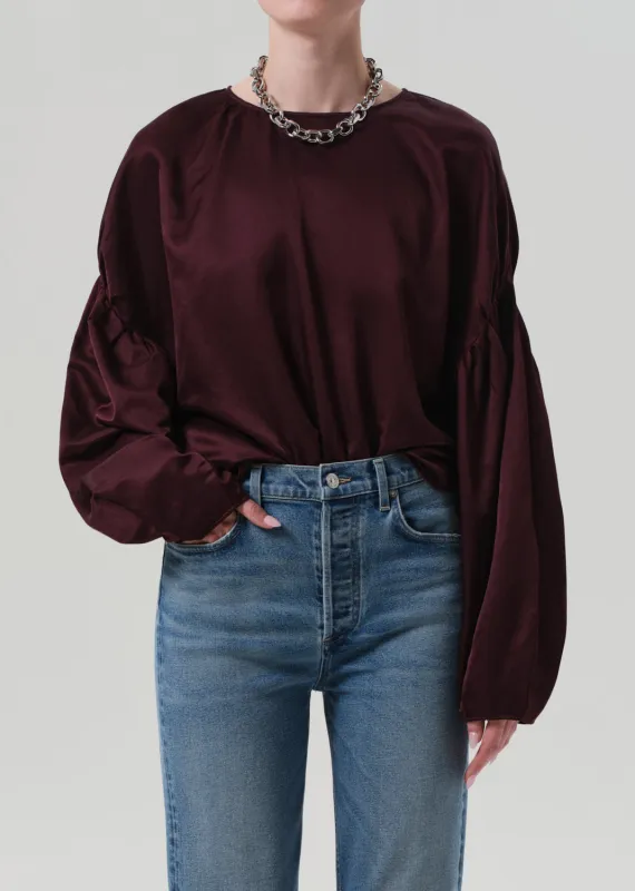 Anika Top in Burgundy sold by Citizens Of Humanity