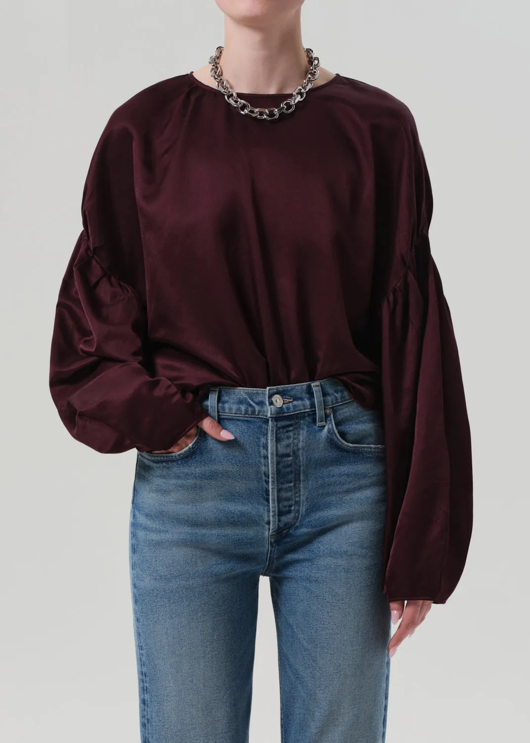 Anika Top in Burgundy sold by Citizens Of Humanity