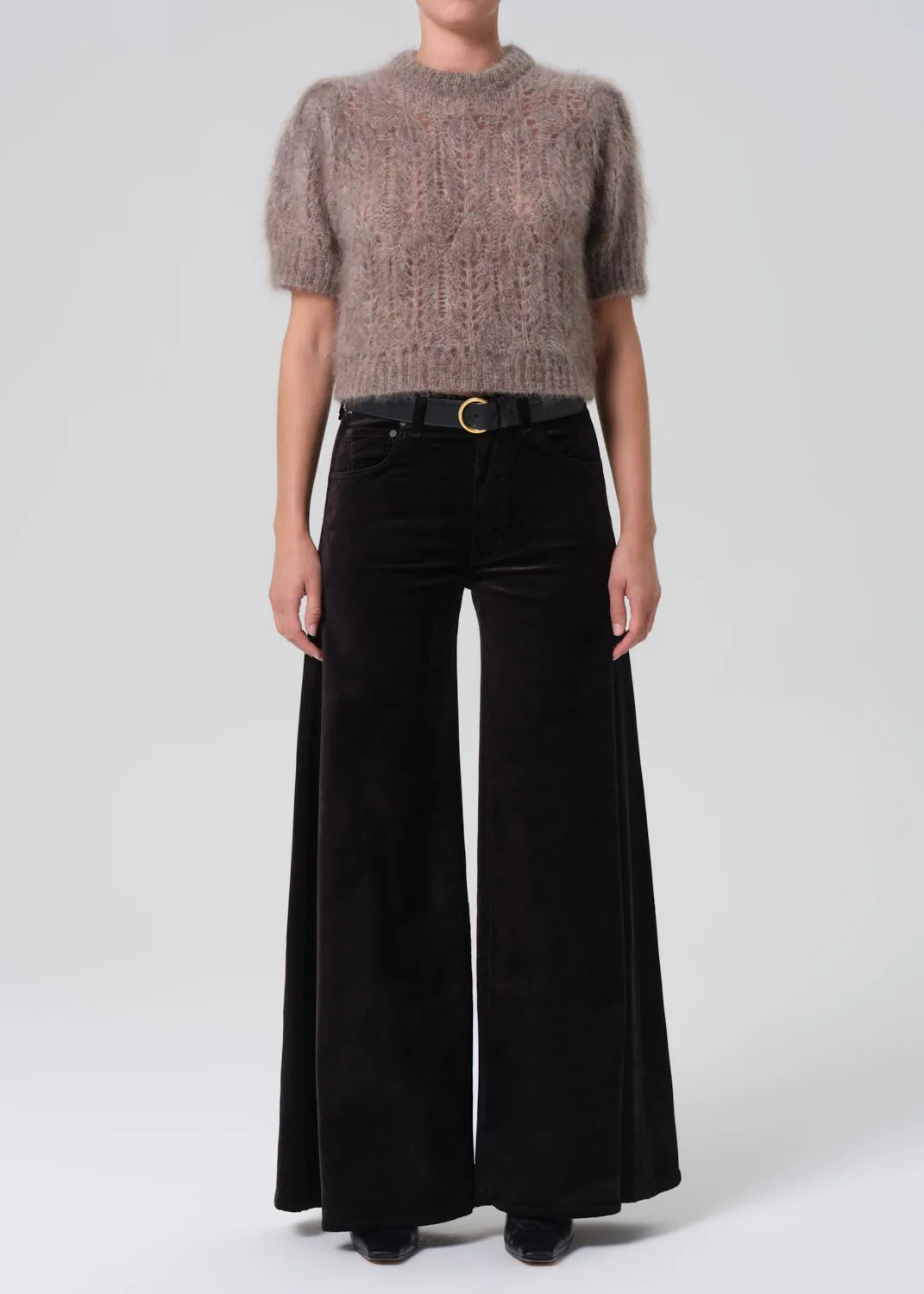 Amari Ultra Velvet Pant in Black sold by Citizens Of Humanity