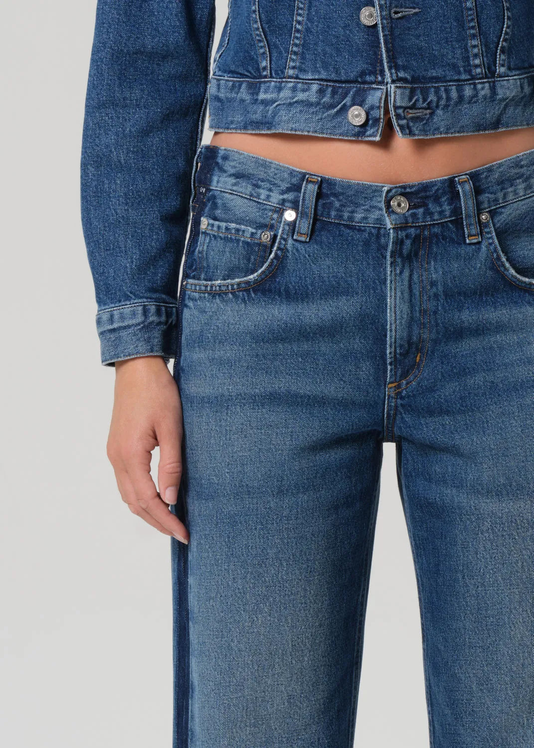 Lindz Easy Straight Tuxedo Stripe in Liro sold by Citizens Of Humanity product image thumbnail 5