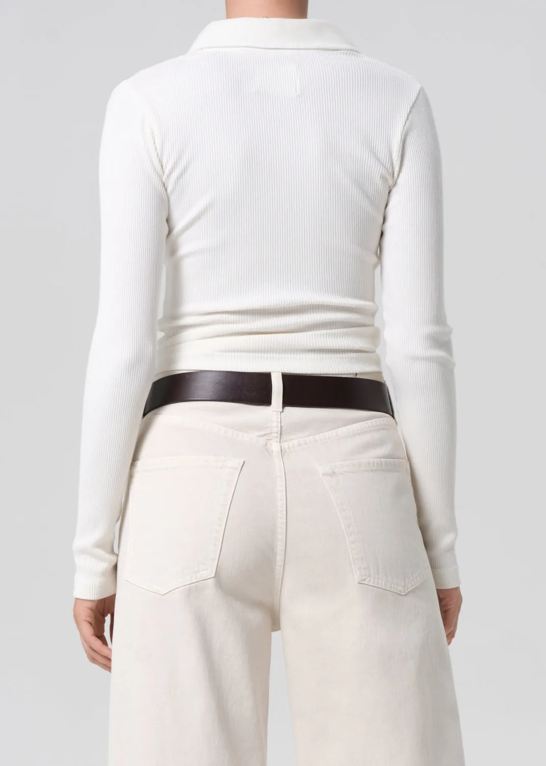 Long Sleeve 60's Polo in Pashmina sold by Citizens Of Humanity product image thumbnail 2