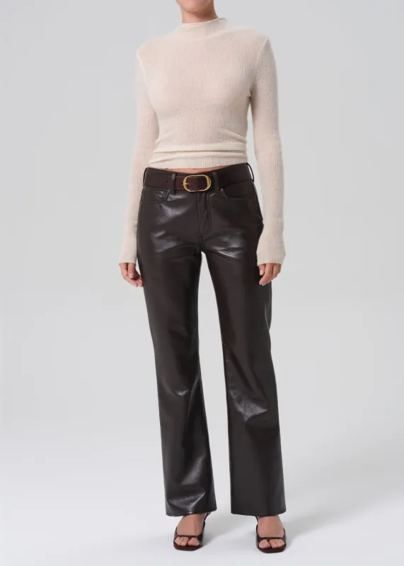 Genova Low Rise Boot Recycled Leather in Chocolate Dark Brown sold by Citizens Of Humanity