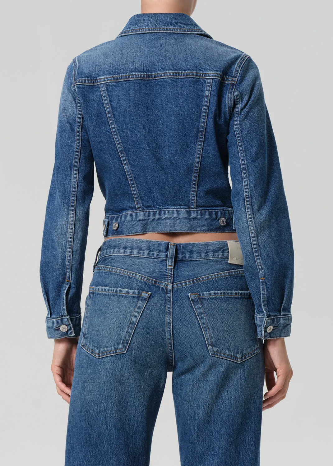 Charisse Shrunken Jacket in Briar sold by Citizens Of Humanity product image thumbnail 2