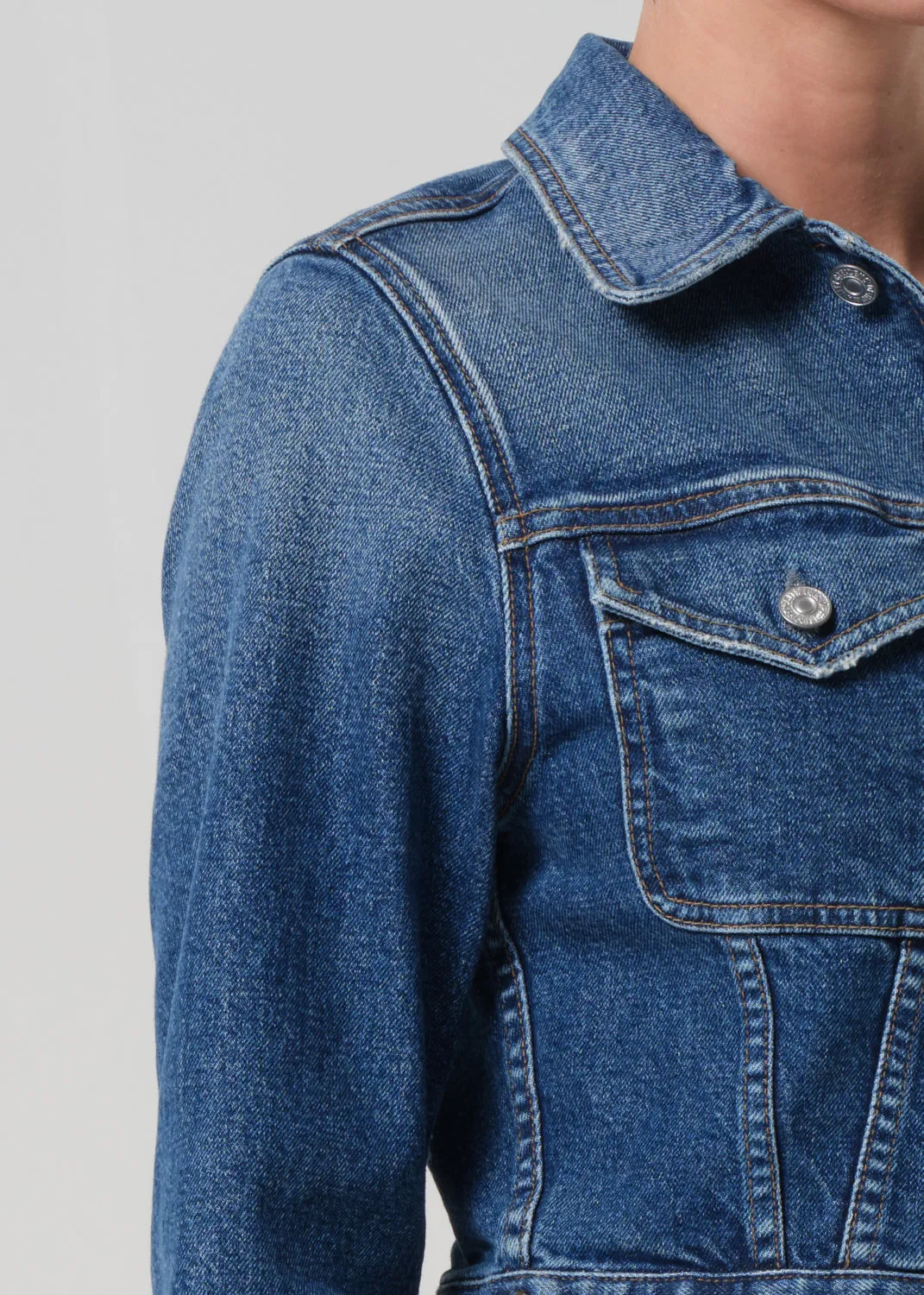 Charisse Shrunken Jacket in Briar sold by Citizens Of Humanity product image thumbnail 4