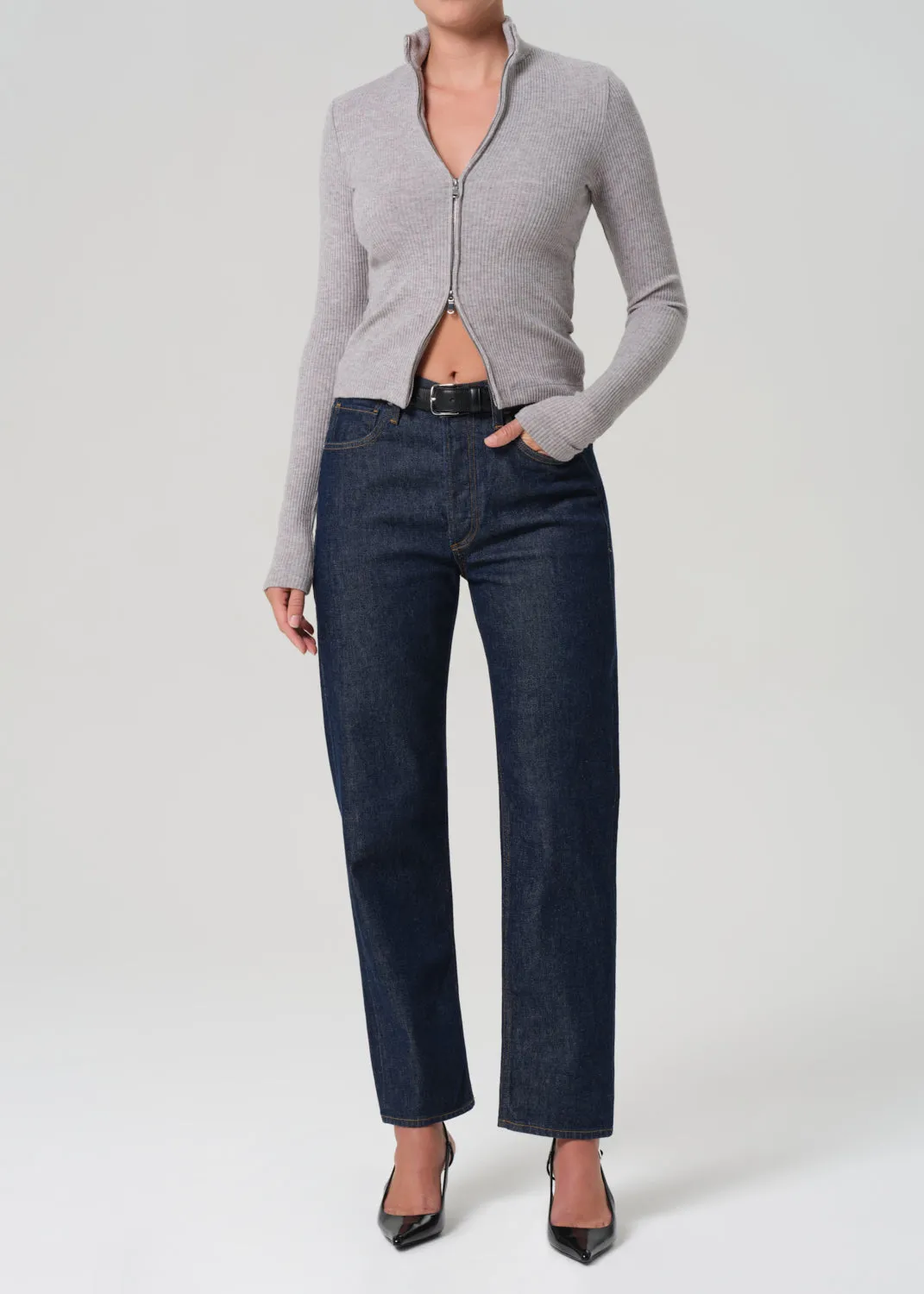 Zip Cardigan in Heather Grey sold by Citizens Of Humanity product image thumbnail 5