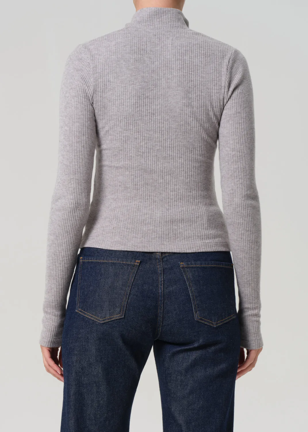 Zip Cardigan in Heather Grey sold by Citizens Of Humanity product image thumbnail 2