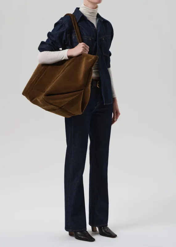 Large H Sculpture Tote Corduroy in Manuka sold by Citizens Of Humanity