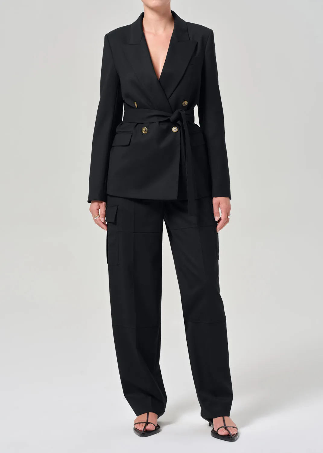 Tailored Cargo Pant in Black sold by Citizens Of Humanity