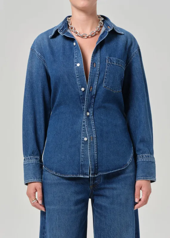 Harris Shirt in Clean Indigo sold by Citizens Of Humanity