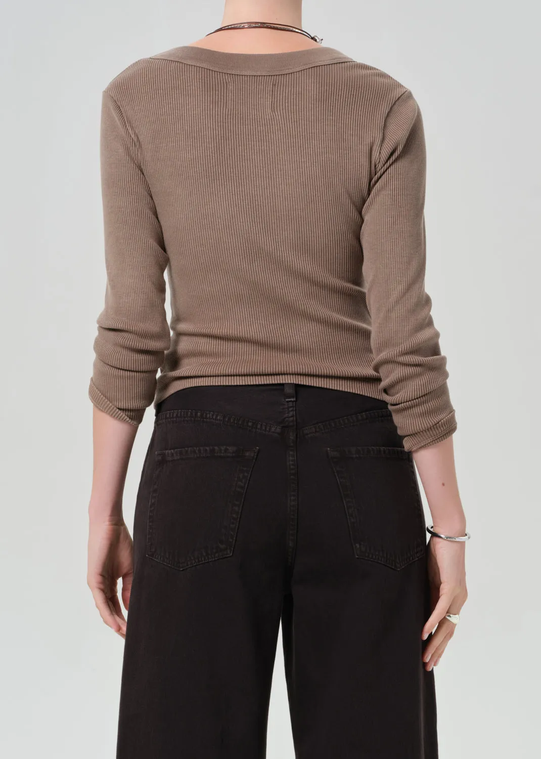 Varra Henley in Cocoa sold by Citizens Of Humanity product image thumbnail 2