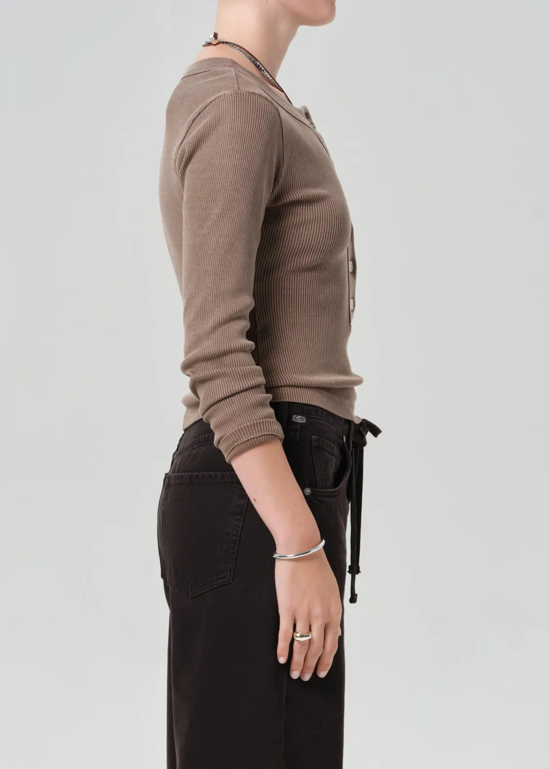 Varra Henley in Cocoa sold by Citizens Of Humanity product image thumbnail 3