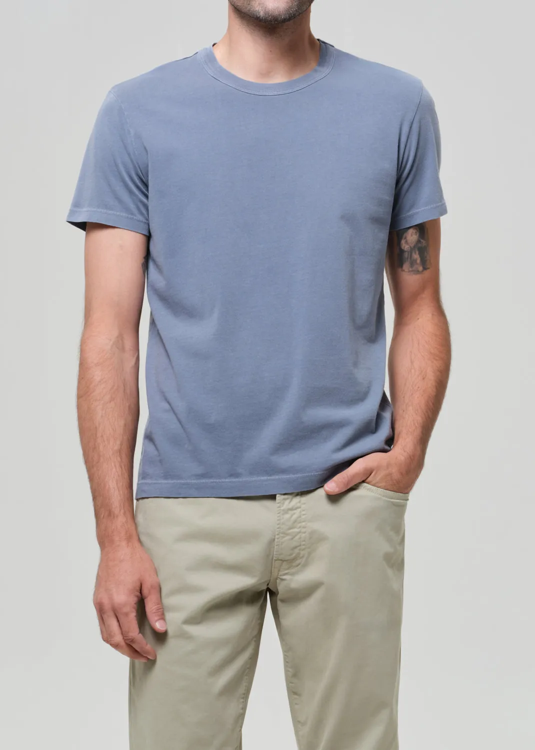 Everyday Short Sleeve Tee in Stone Blue sold by Citizens Of Humanity product image thumbnail 2