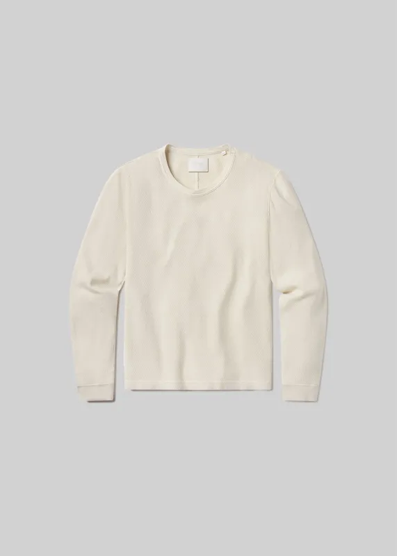 Waffle Crewneck in Plaster sold by Citizens Of Humanity