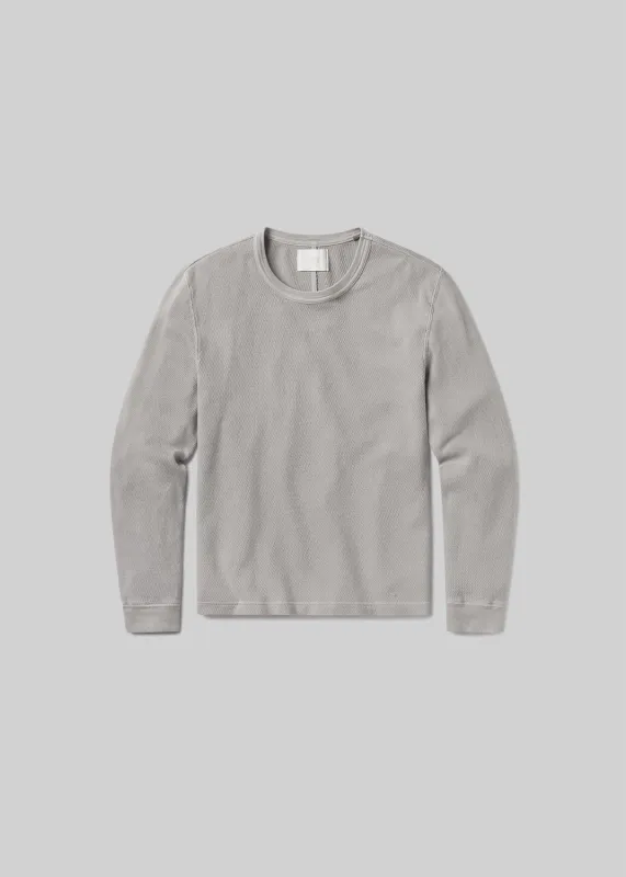 Waffle Crewneck in Stone Grey sold by Citizens Of Humanity