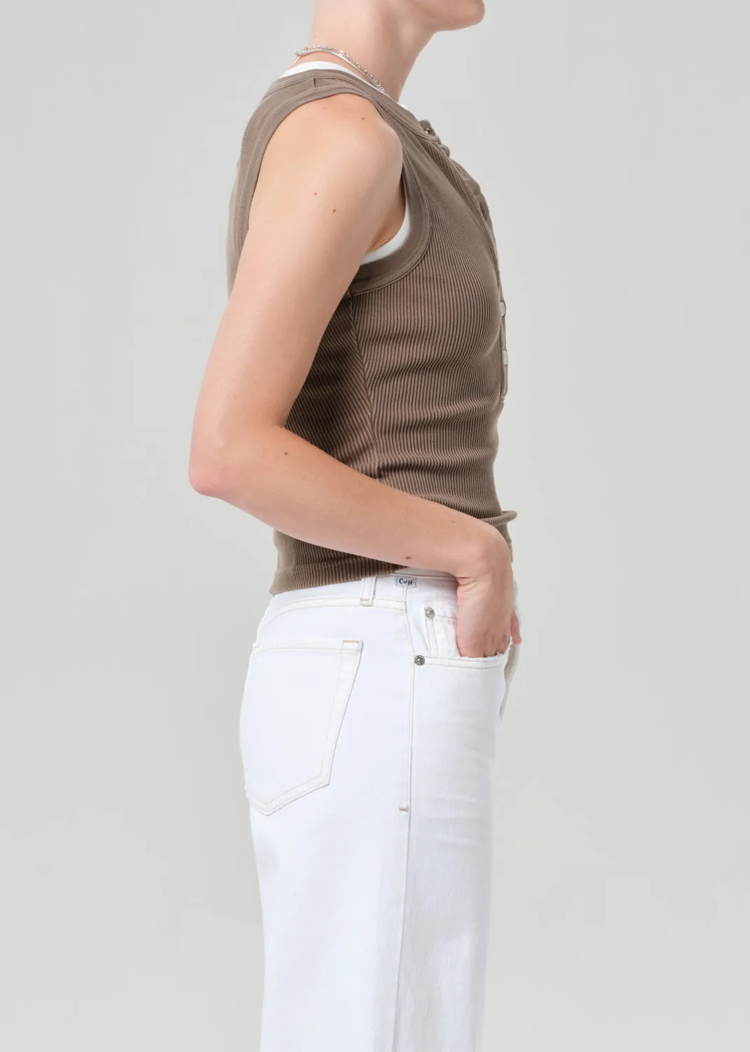 Caralyn Tank in Cocoa sold by Citizens Of Humanity product image thumbnail 3