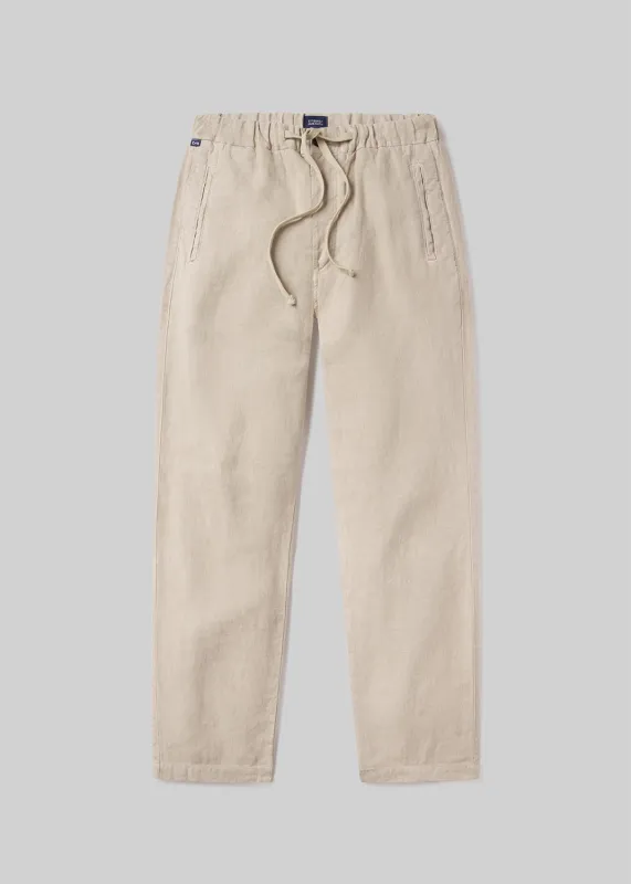 Drawstring Deck Linen Pant in Wheat sold by Citizens Of Humanity
