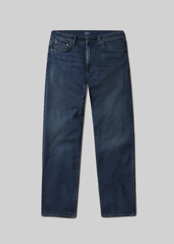 Elijah Straight Tropical Denim in Tinted Dark sold by Citizens Of Humanity