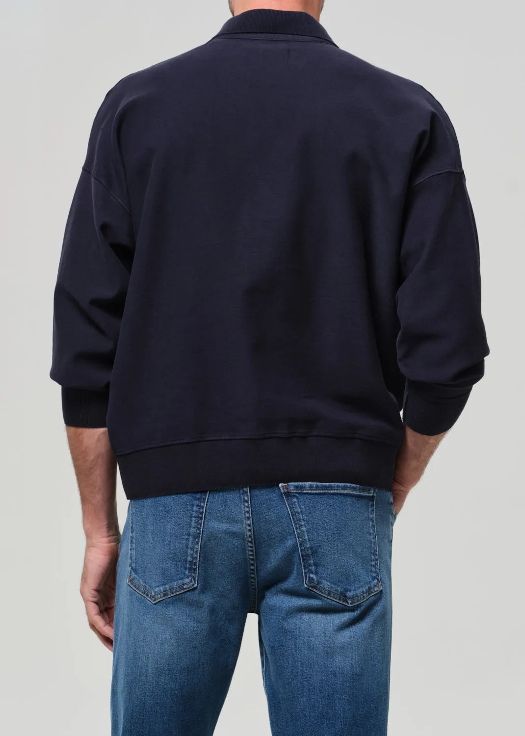 Rugby Polo in Navy sold by Citizens Of Humanity product image thumbnail 3