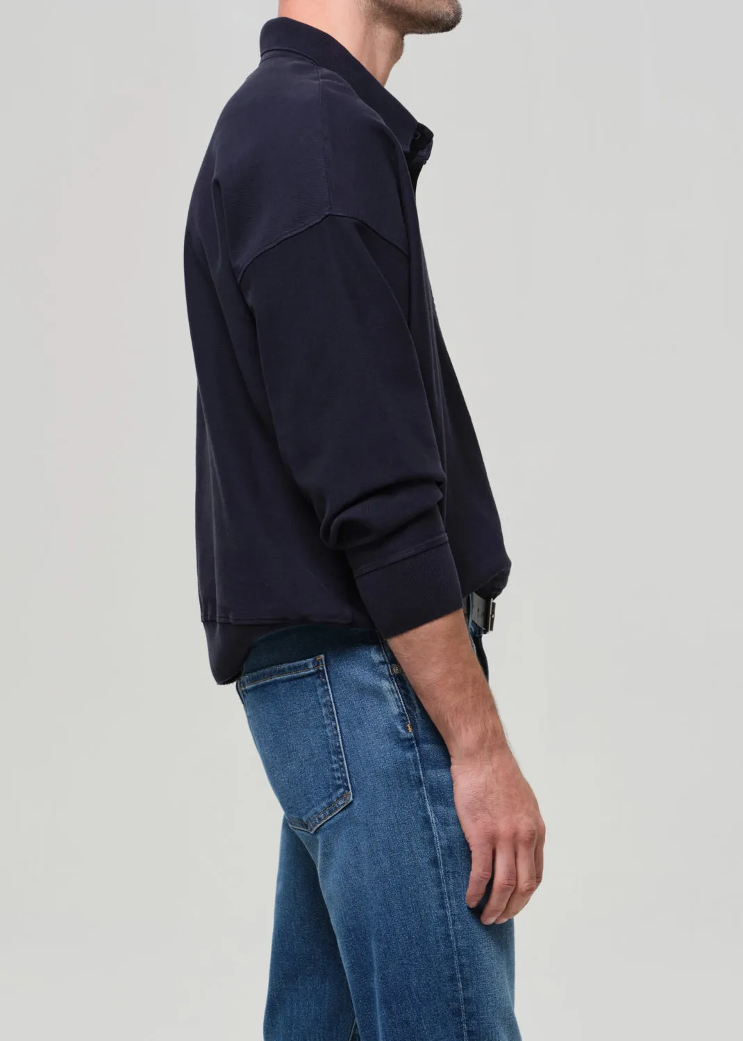 Rugby Polo in Navy sold by Citizens Of Humanity product image thumbnail 4