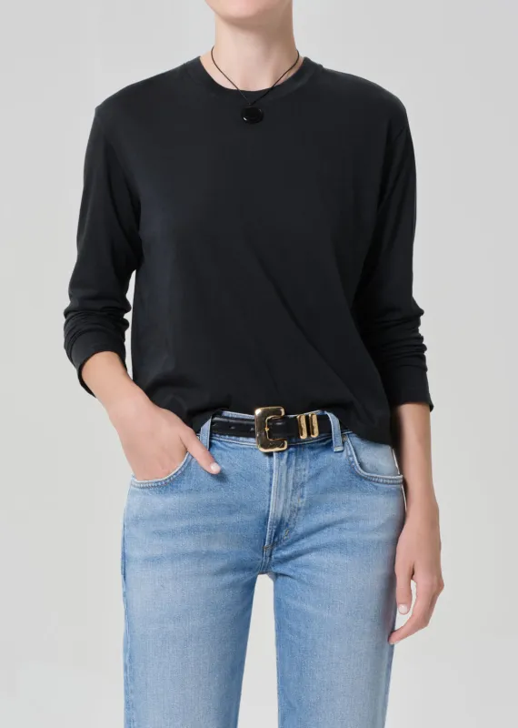 Sabine Long Sleeve in Washed Black sold by Citizens Of Humanity