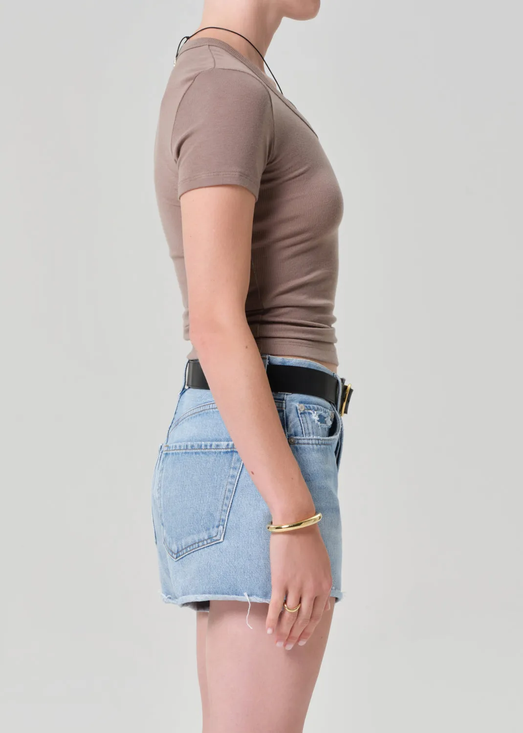 Maude U Neck Tee in Cocoa sold by Citizens Of Humanity product image thumbnail 3