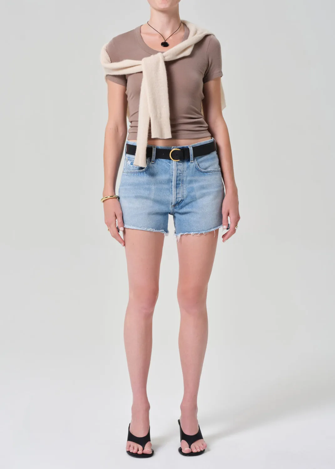 Maude U Neck Tee in Cocoa sold by Citizens Of Humanity product image thumbnail 5