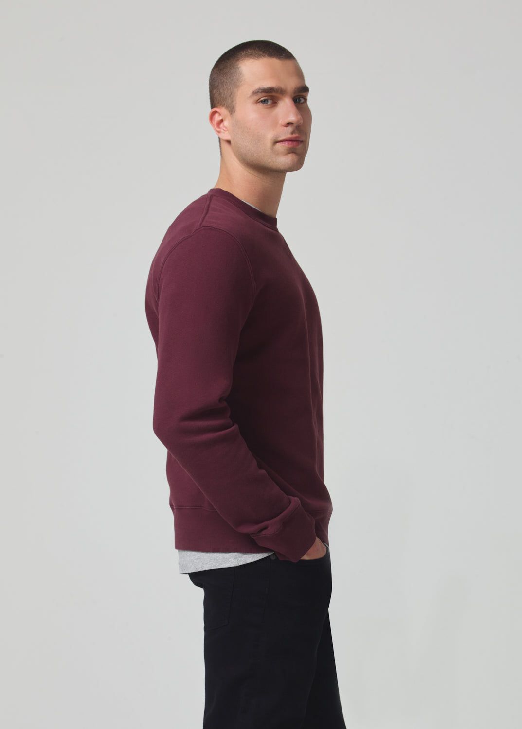 Vintage Crewneck Sweatshirt in Barolo sold by Citizens Of Humanity product image thumbnail 3