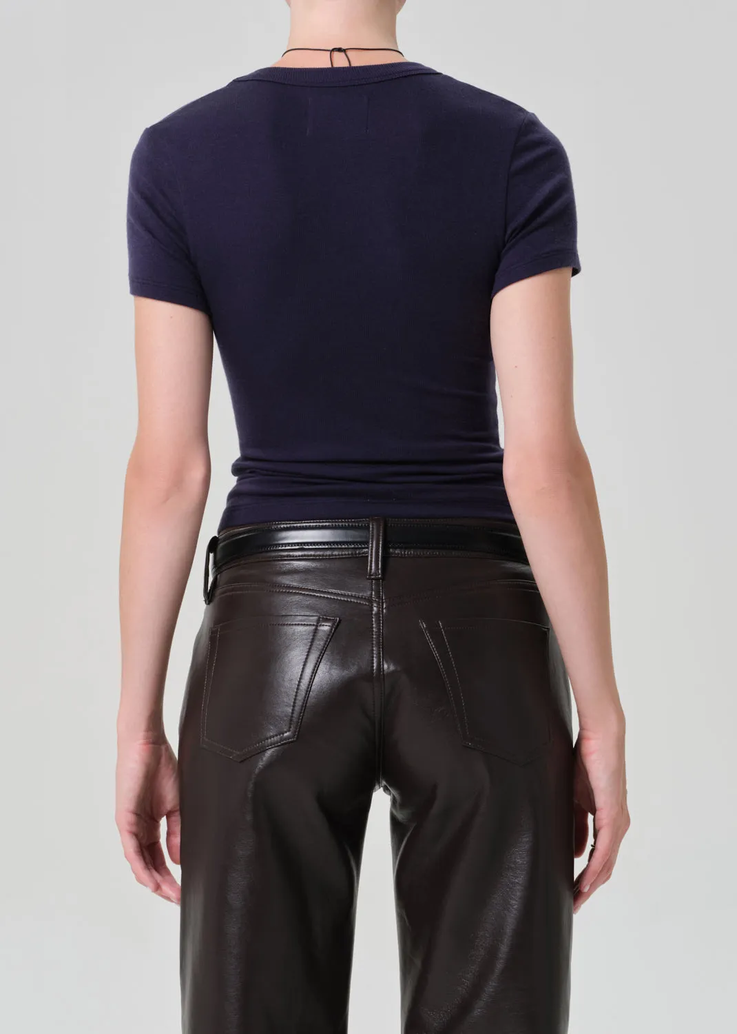 Maude U Neck Tee in Navy sold by Citizens Of Humanity product image thumbnail 2