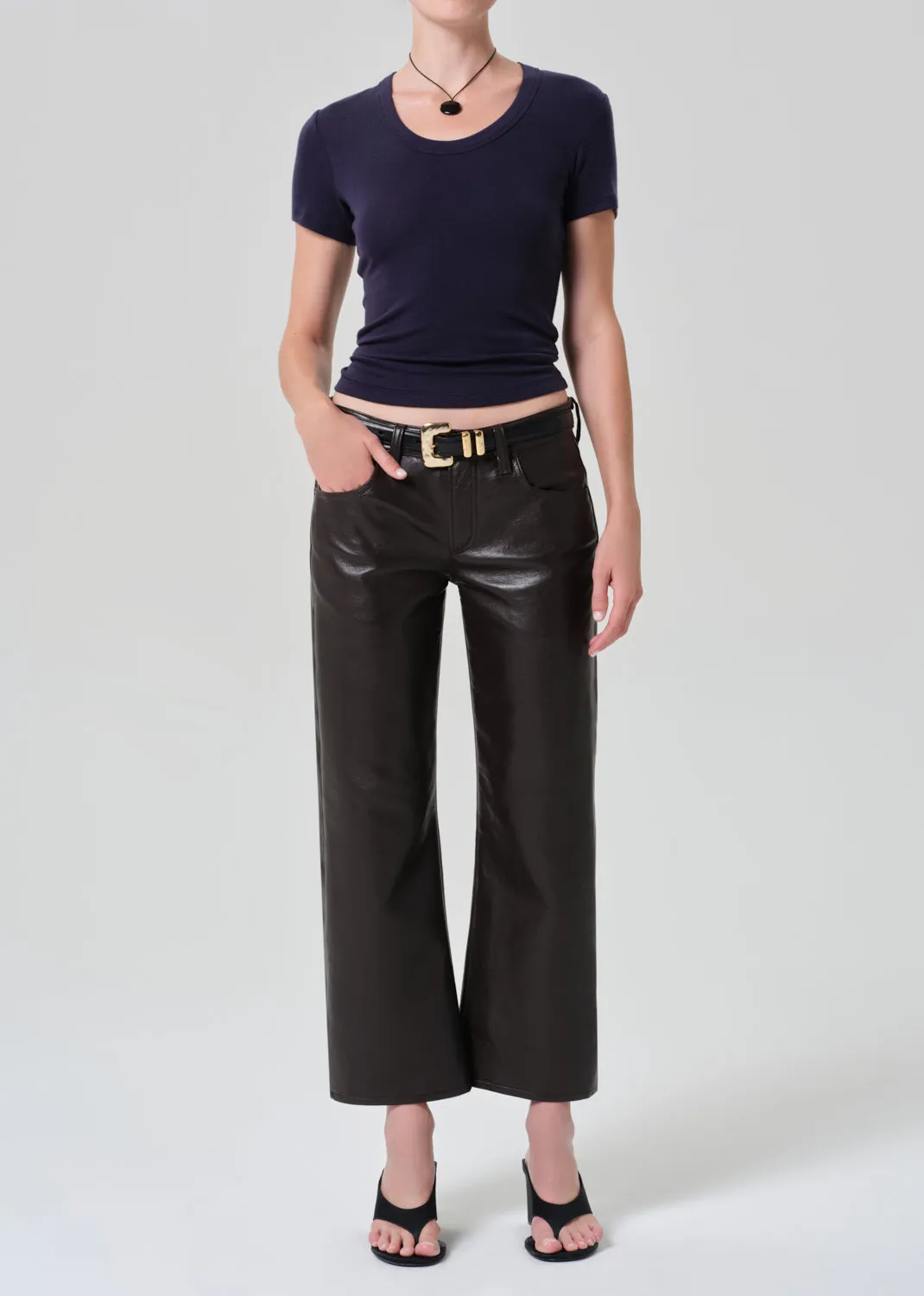 Maude U Neck Tee in Navy sold by Citizens Of Humanity product image thumbnail 5