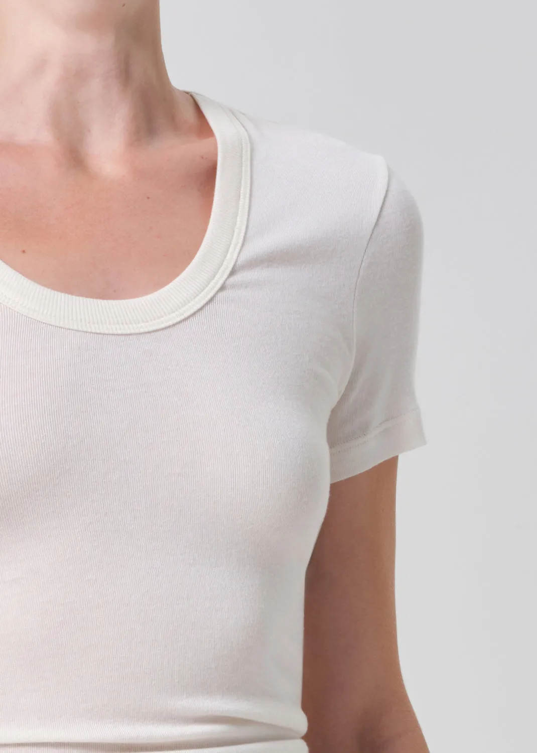 Maude U Neck Tee in Pashmina sold by Citizens Of Humanity product image thumbnail 4