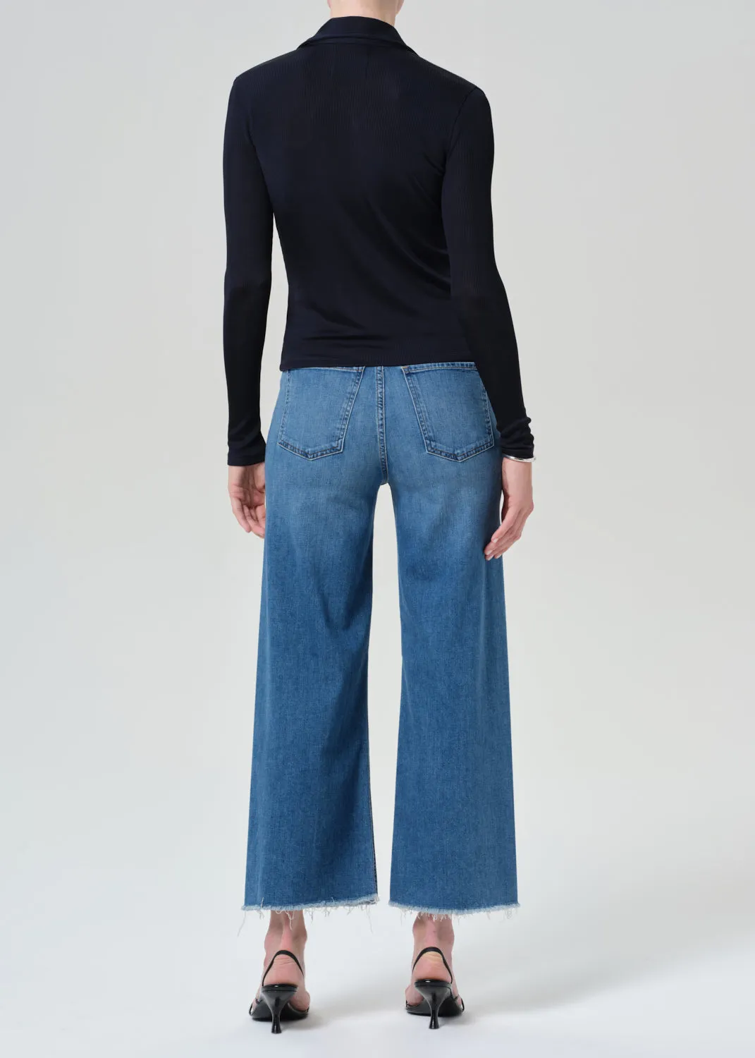 Lyra Wide Leg Crop Raw Hem in Verve sold by Citizens Of Humanity product image thumbnail 2