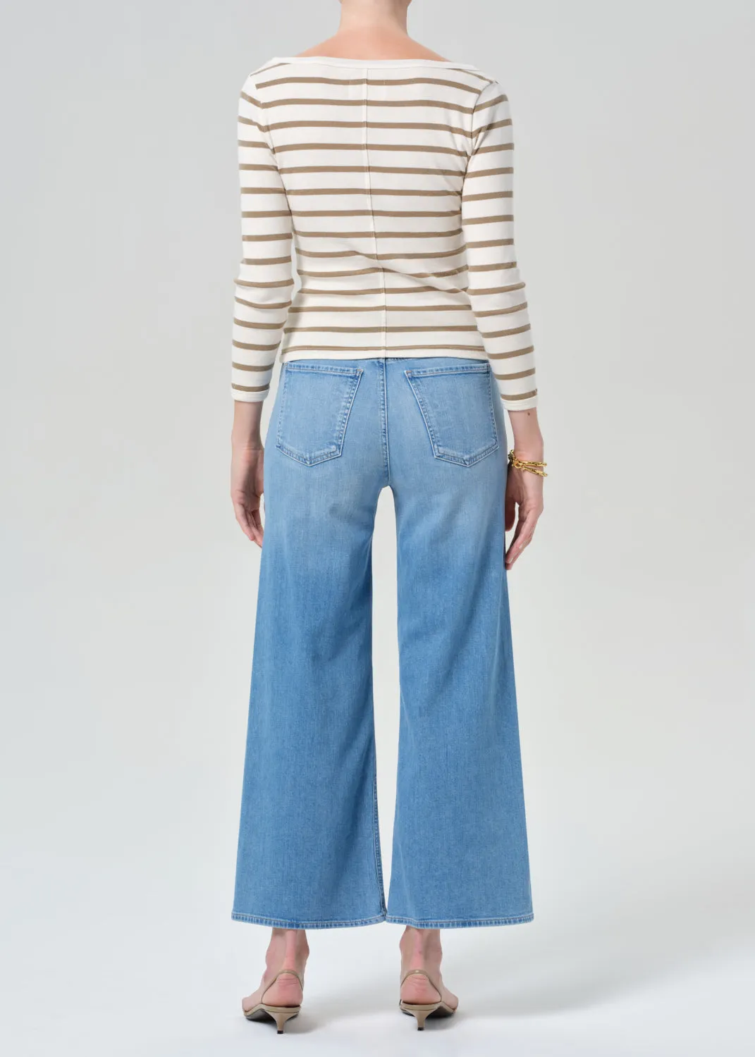 Lyra Wide Leg Crop Clean Hem in Andante sold by Citizens Of Humanity product image thumbnail 2