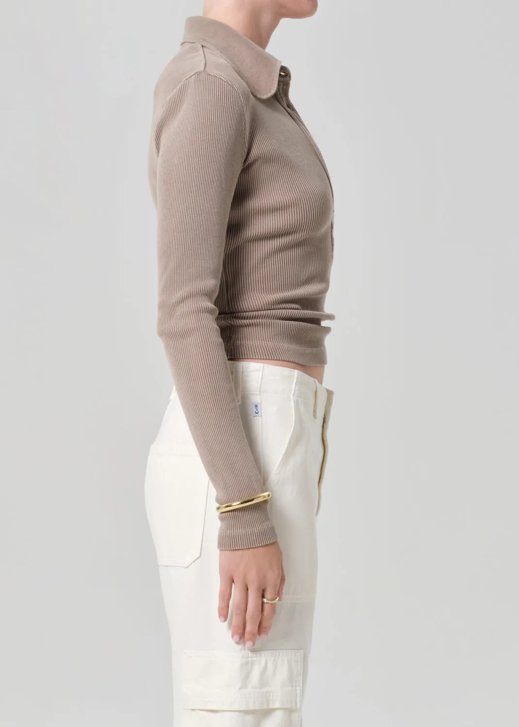 Brea 60's Polo in Sandatlas sold by Citizens Of Humanity product image thumbnail 3