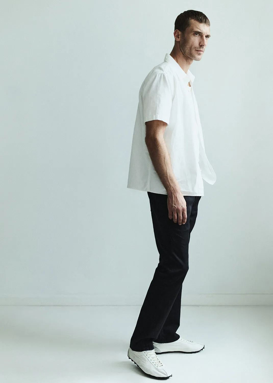 Short Sleeve Pocket Cairo Shirt in Soft White sold by Citizens Of Humanity