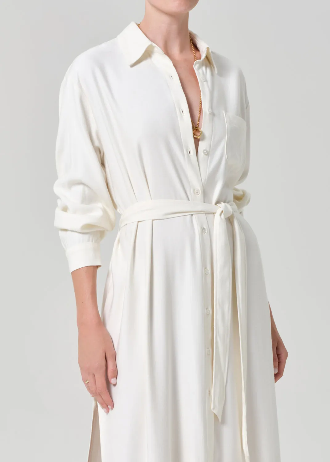 Camillia Shirt Dress in Moonlight sold by Citizens Of Humanity product image thumbnail 5