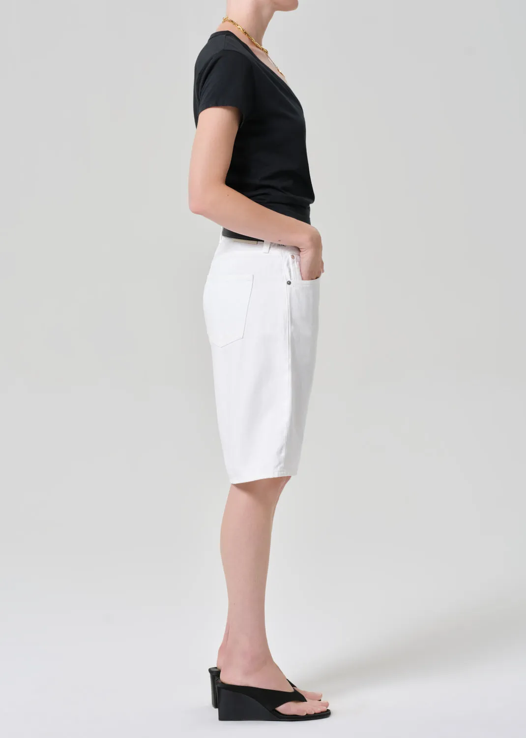 Court Short in Soft White sold by Citizens Of Humanity product image thumbnail 3