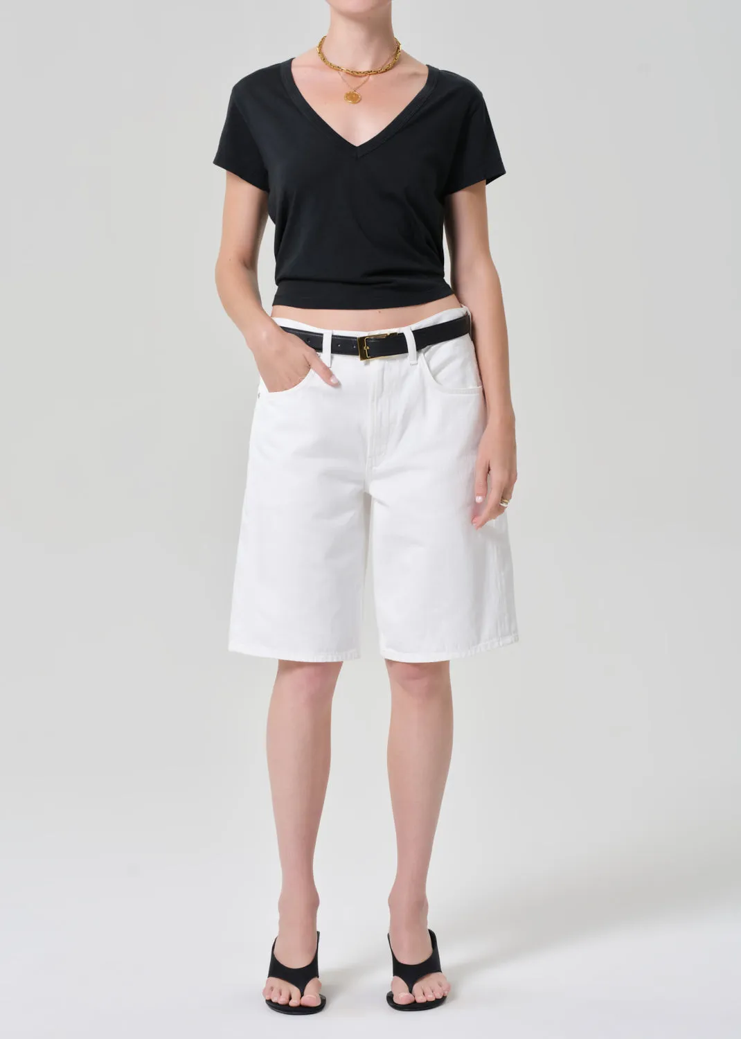 Court Short in Soft White sold by Citizens Of Humanity