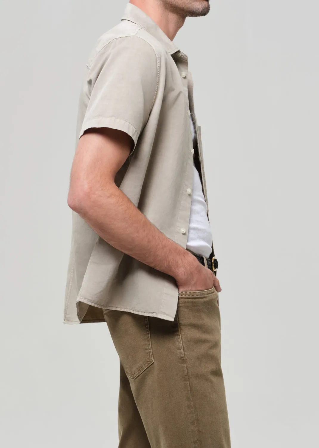Short Sleeve Pocket Cairo Shirt in Burnished Quartz sold by Citizens Of Humanity product image thumbnail 4