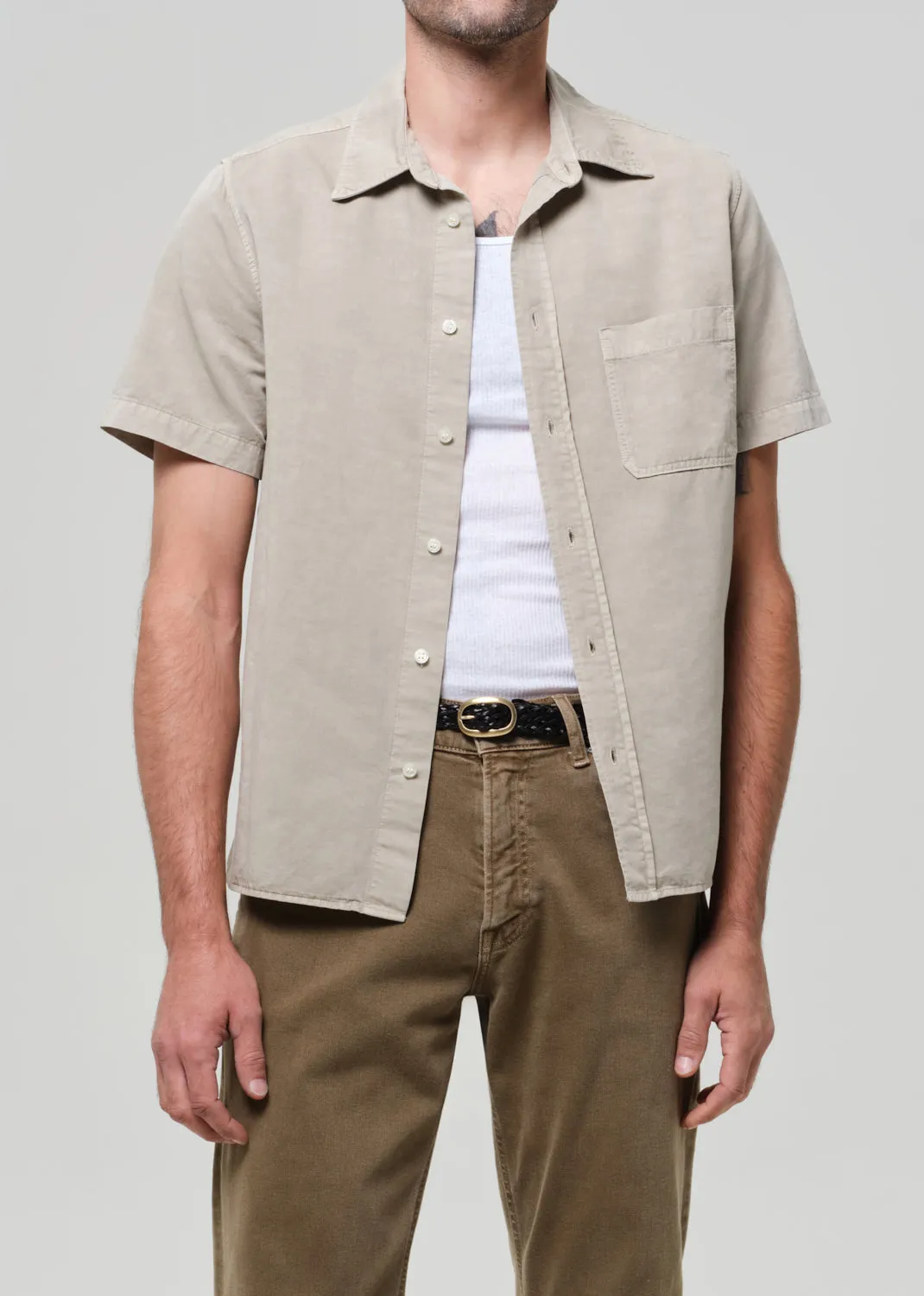Short Sleeve Pocket Cairo Shirt in Burnished Quartz sold by Citizens Of Humanity product image thumbnail 2