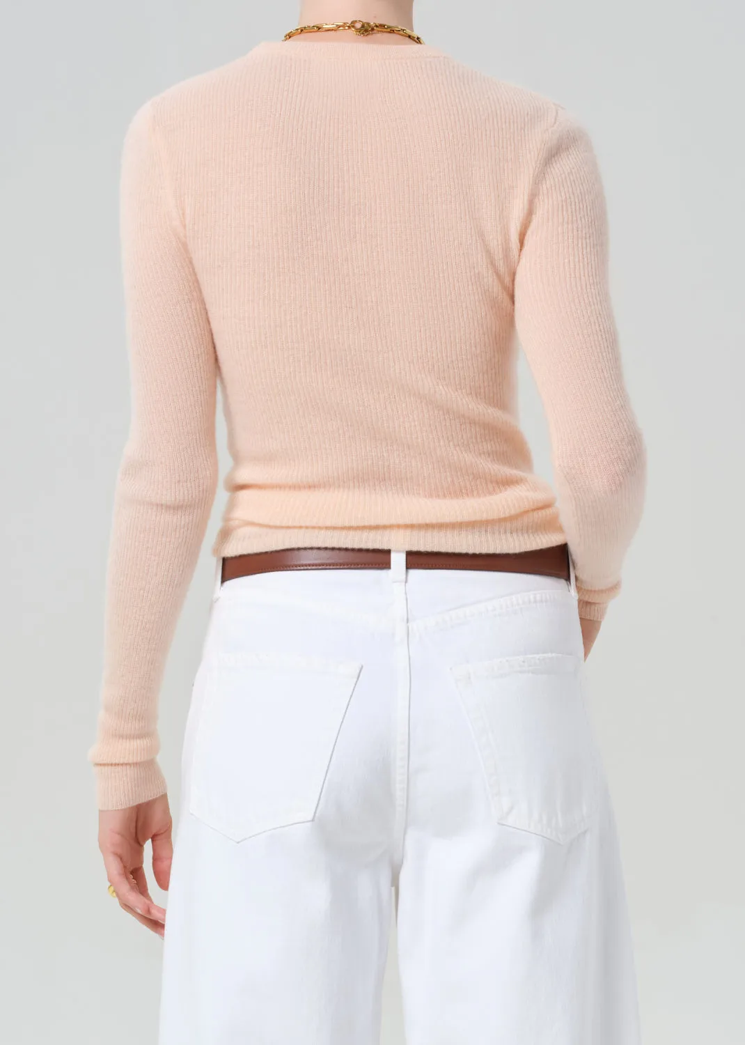 Alessia Crewneck Sweater in Peach sold by Citizens Of Humanity product image thumbnail 3