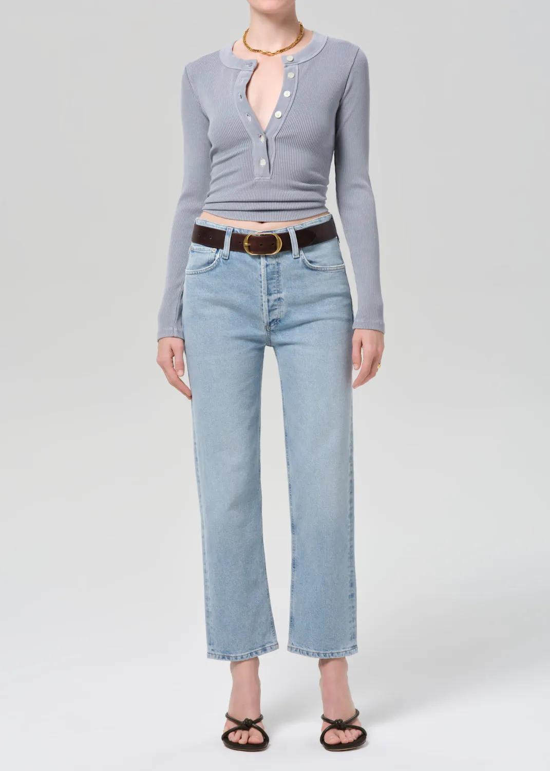 Varra Henley in Hematite sold by Citizens Of Humanity product image thumbnail 5