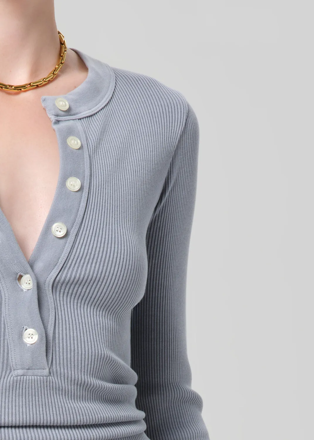 Varra Henley in Hematite sold by Citizens Of Humanity product image thumbnail 4