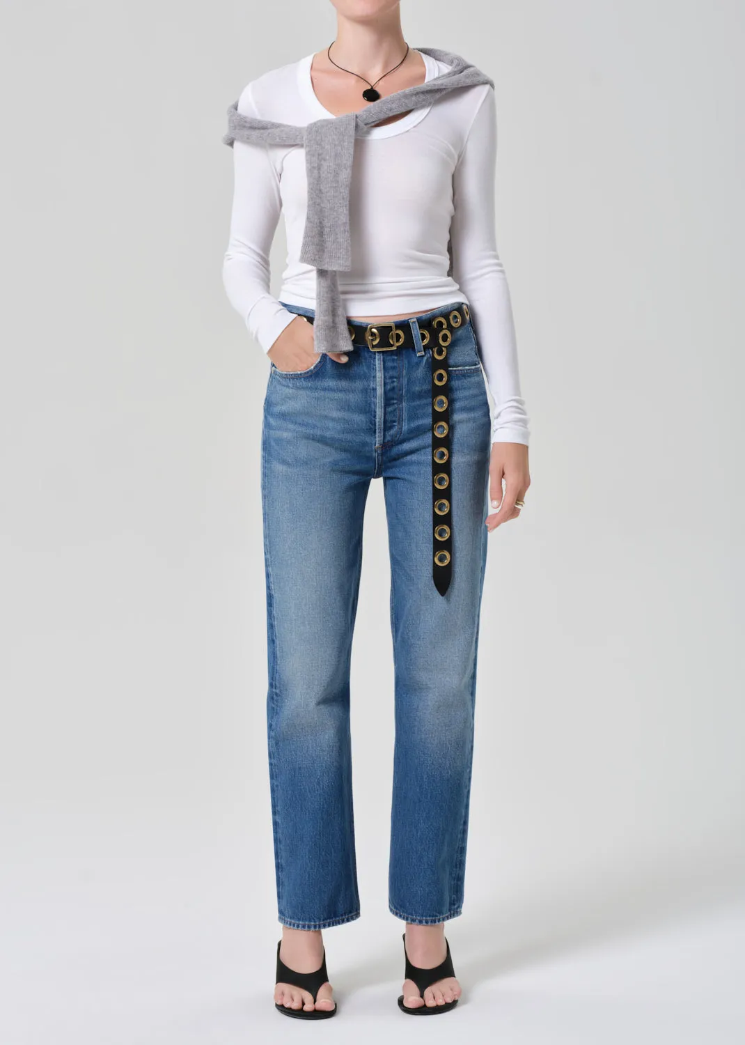 Mara U Neck Long Sleeve in White sold by Citizens Of Humanity product image thumbnail 5