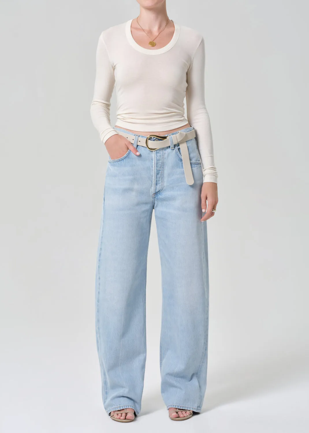 Mara U Neck Long Sleeve in Dune sold by Citizens Of Humanity product image thumbnail 5