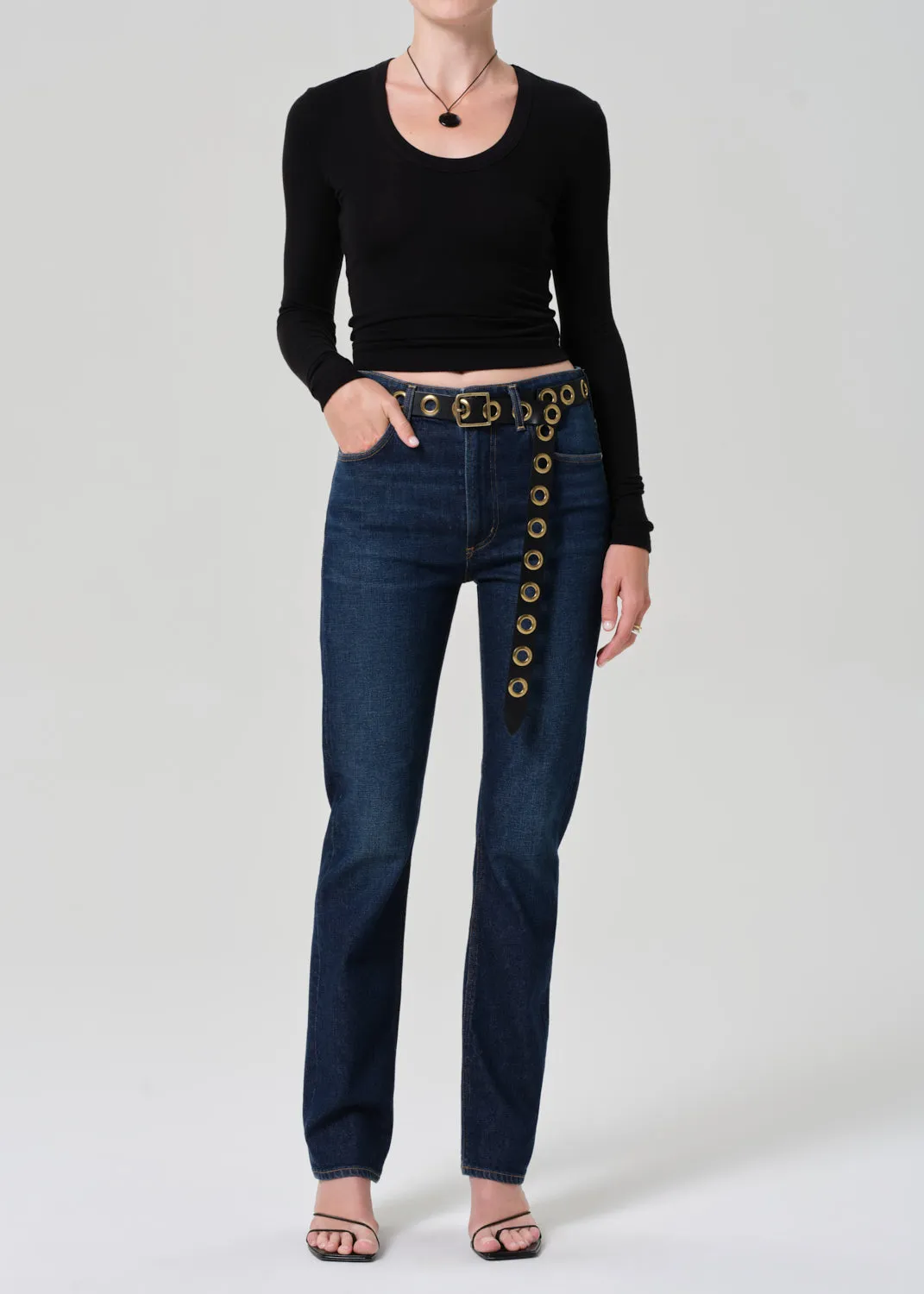 Mara U Neck Long Sleeve in Black sold by Citizens Of Humanity product image thumbnail 5