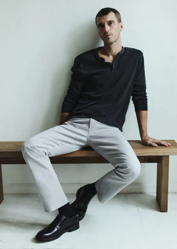 Elijah Straight Comfort Stretch Linen in Stone Grey made by Citizens Of Humanity