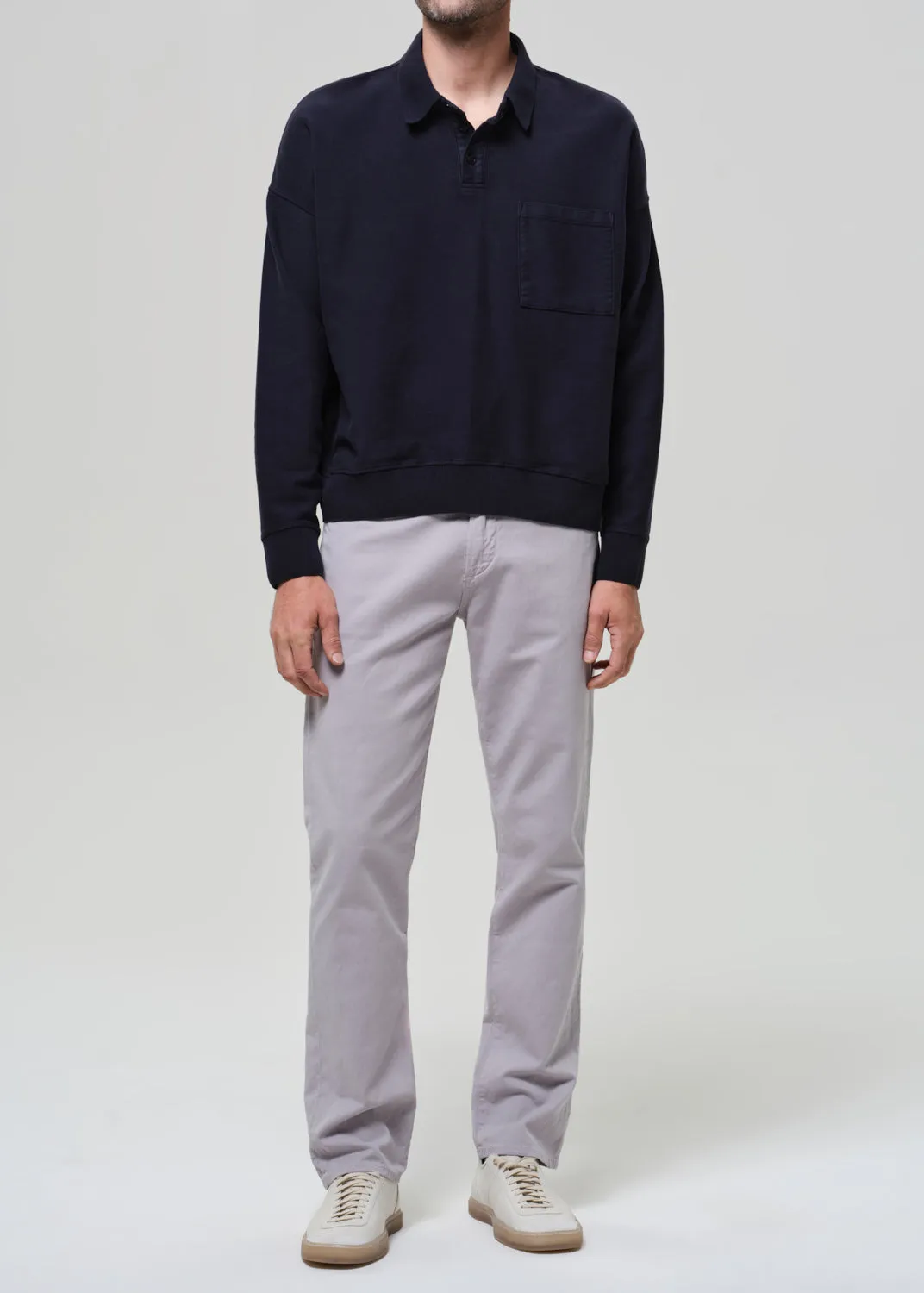 Elijah Straight Comfort Stretch Linen in Stone Grey sold by Citizens Of Humanity product image thumbnail 3