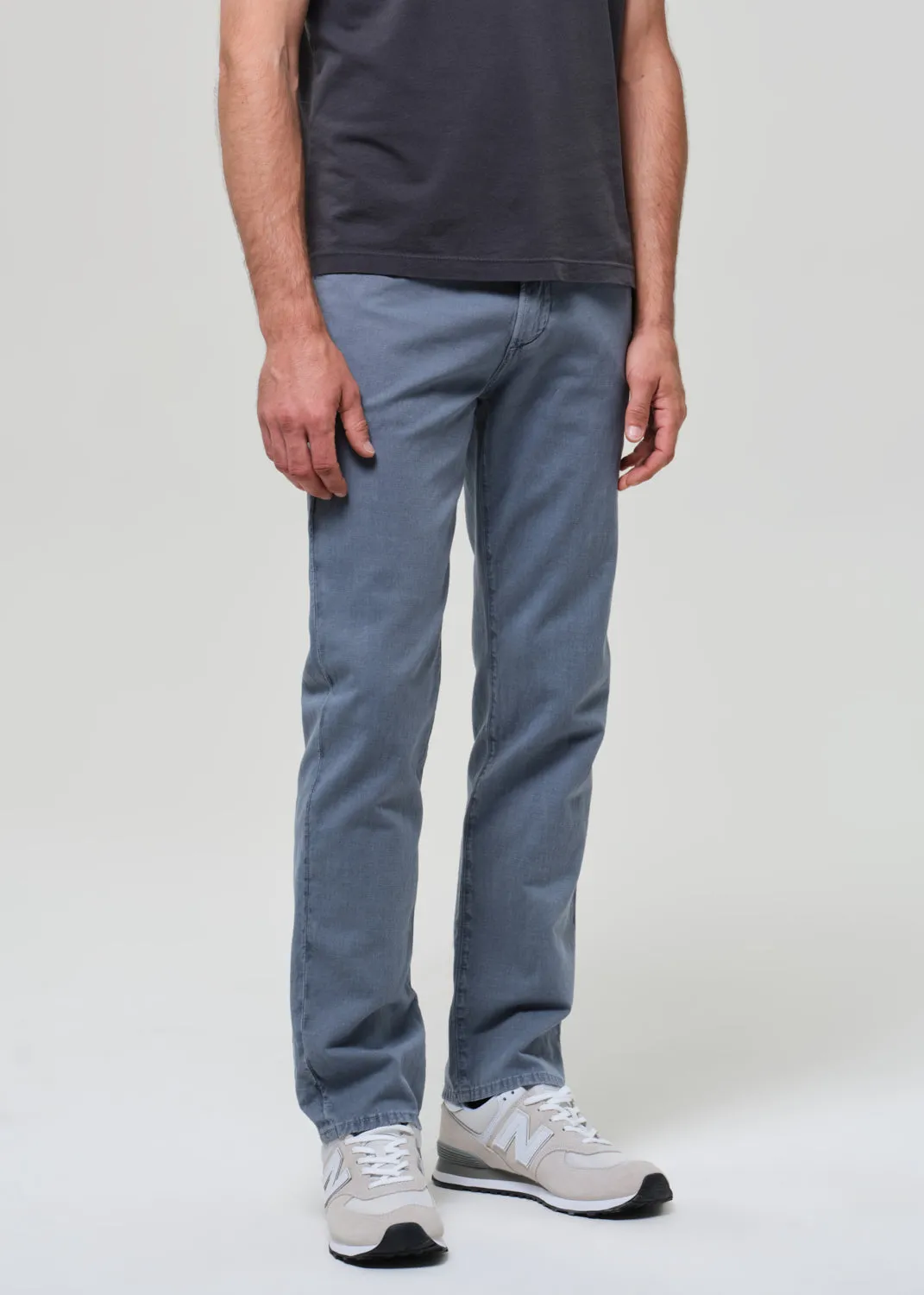 Elijah Straight Comfort Stretch Linen in Stone Blue sold by Citizens Of Humanity product image thumbnail 5